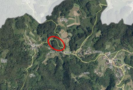 Slika: lokacija zapore na zemljevidu